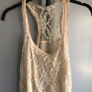Forever 21 Lacey tank top